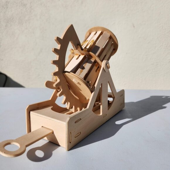 Handmade Leonardo Da Vinci Bombard Cannon History Social Studies Roman Model Cat - Picture 6 of 11